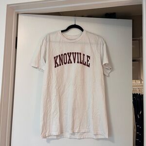 Brandy Melville White Knoxville Graphic T-Shirt John Galt
